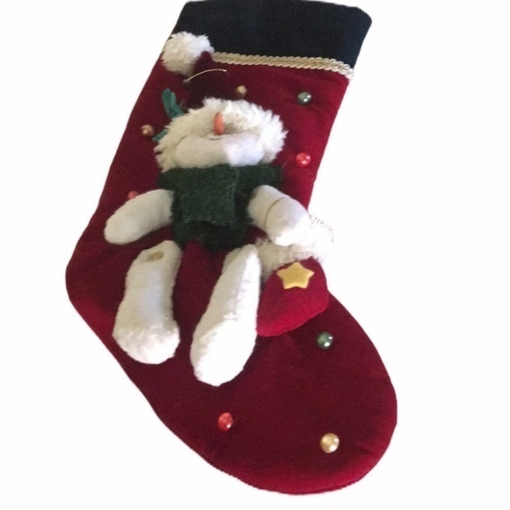 Red Velvet Christmas Stocking